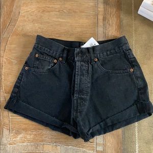 Black High waisted brandy Melville shorts